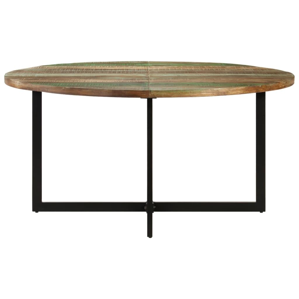 vidaXL Dining Table 59.1&quot;x29.5&quot; Solid Wood Reclaimed
