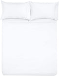 Microfiber Rv Sheet Sets, 72X75 Short King, White Solid, Bed Sheets For Campers, Rv'S & Travel Trailers Easy Fit Mattress Up To
