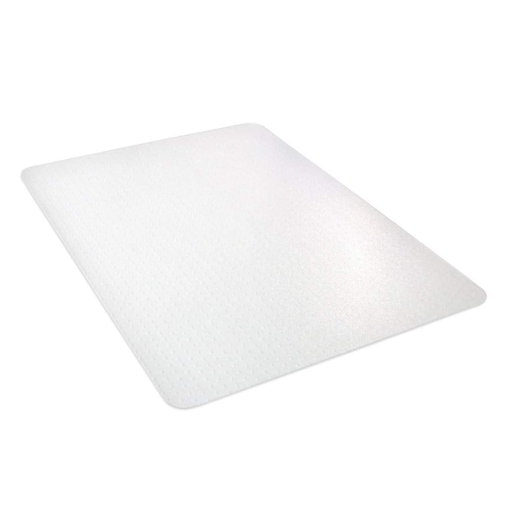 Deflecto Polycarbonate EconoMat, Clear Chair Mat, All Carpet Types Use, Rectangle, Straight Edge, 36&quot; x 48&quot;, Clear