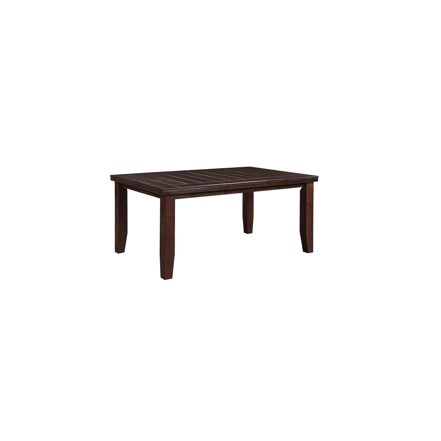 HomeRoots 48&quot;&quot; Dark Brown Extendable Dining Table, Onesize