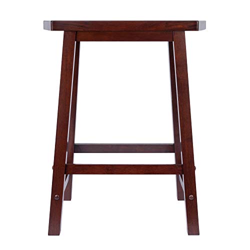 Ergode Wood Ivy Bar Stool - Farmhouse Charm, Weathered Finish, Stable & Comfortable, 220lbs Capacity, Versatile Stand/Side Piece, Rustic Gray (94824-VV)