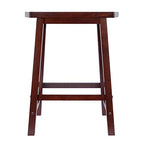Ergode Wood Ivy Bar Stool - Farmhouse Charm, Weathered Finish, Stable & Comfortable, 220lbs Capacity, Versatile Stand/Side Piece, Rustic Gray (94824-VV)
