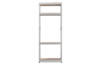 Baxton Studio Gavin White Metal 4-Shelf Closet Storage Racking Organizer