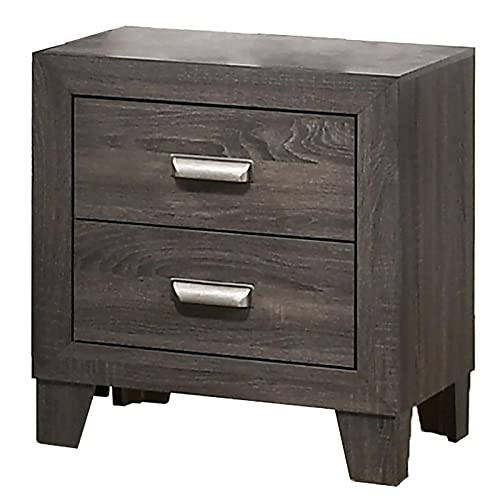 Best Quality Furniture 3Pc Twin Bed + Dresser + Nightstand, Gray