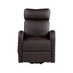Acme Ricardo Faux Leather Upholstered Recliner with Power Lift in Brown