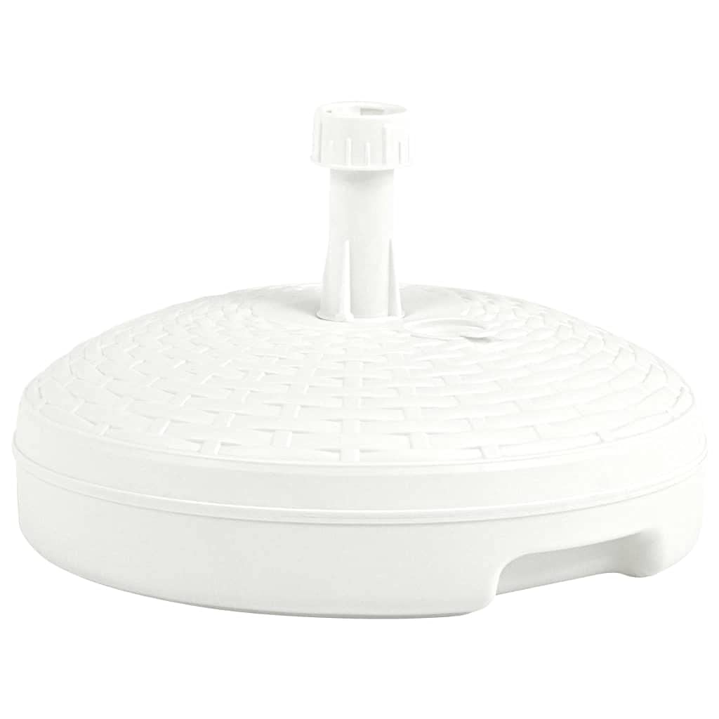 vidaXL Umbrella Base Sand/Water Filled 5.3 gal White Plastic