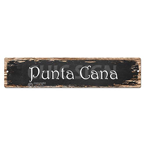 Punta Cana Sign Vintage Rustic Street Sign Plate Beach Bar Pub Cafe Restaurant shop Home Room Wall Door Decor sign Digital Print