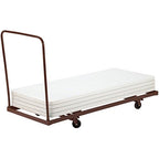 National Public Seating Folding Table Dolly - Dark Brown, 90 1/4in.Lx 31in.W x 43in.H, Model Number DY-3096