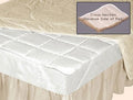 Downtown Company, Reversible - 100% Natural Silk Fill 100% Cotton Cover Top Elastic Anchor Bands Mattress Pad, Mattress Protecto