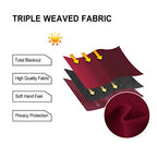 Dwcn Blackout Curtains-Tie Up Shade For Window Thermal Insulated Room Darkening Rod Pocket Curtains For Kitchen Thanksgiving Day