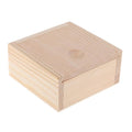 ATORSE 3xUnfinished Unpainted Wooden Storage Box Case with Lid for soap Storage