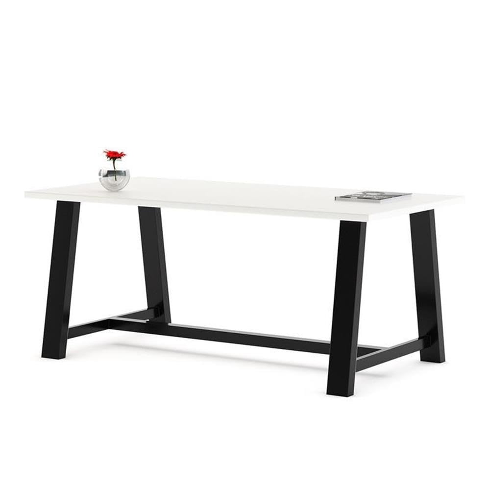 Kfi Midtown Conference Table, 84&quot; W X 30&quot; D X 36&quot;H, Designer White