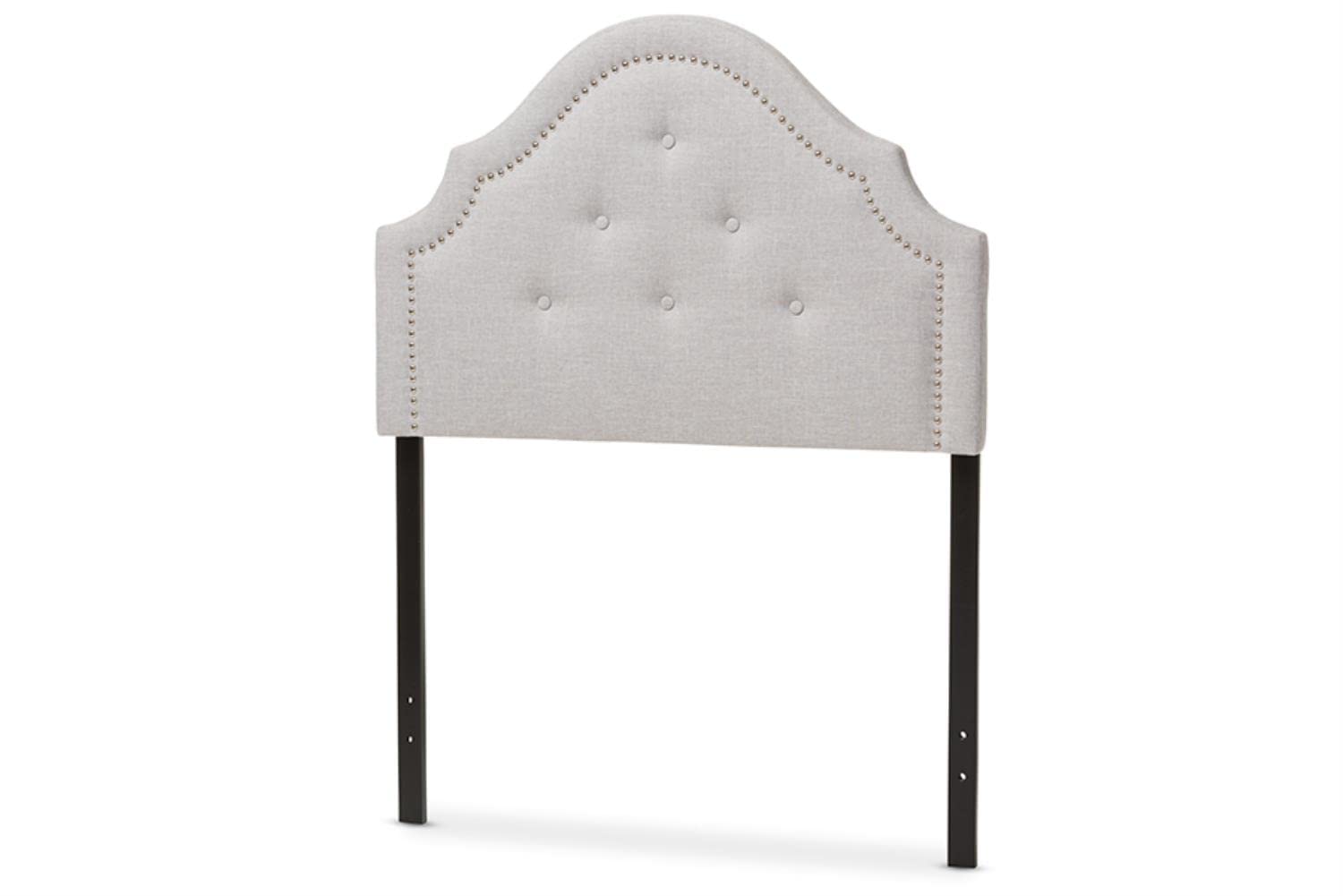 Baxton Studio Cora Modern and Contemporary Greyish Beige Fabric Upholstered Twin Size Headboard