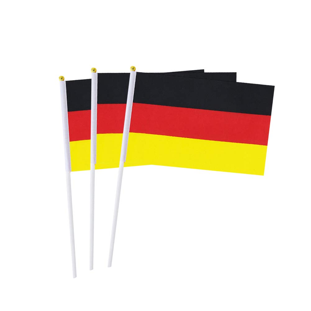 Germany Flag German Hand Held Mini Small Stick Flags For Party Classroom Garden Olympics Festival Clubs Parades Parties Desk Dec