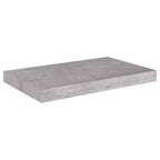 vidaXL Floating Wall Shelf Concrete Gray 19.7"x9.1"x1.5" MDF