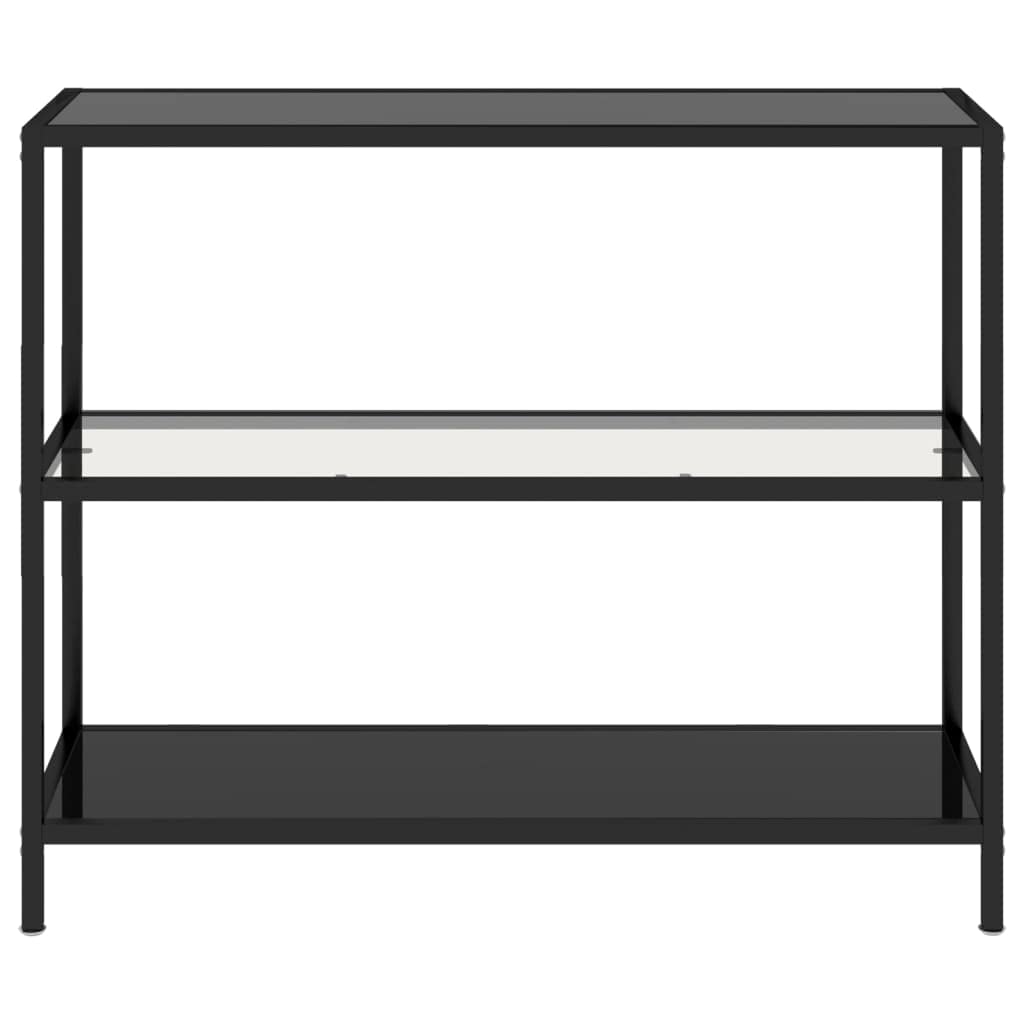 Vidaxl Transparent And Black Corner Shelf, Free-Standing Storage Unit, Modern Design, Tempered Glass And Powder-Coated Iron Structure, Ideal For Living Spaces – 39.4&quot;X14.2&quot;X35.4&quot;