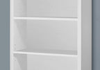 Monarch Specialties 7059 Bookshelf, Bookcase, Etagere, 5 Tier, H, Office, Bedroom, Laminate, White, Contemporary, Modern Bookcase-48 H Adjustable Shelves, 48-Inch
