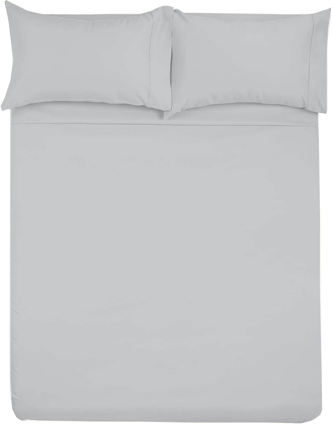 Microfiber Rv Sheet Sets, 72X80 Camper King, Light Grey Solid, Rv Bed Sheets For Campers, Rv'S & Travel Trailers Fit Mattress Up
