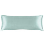 Bedelite Satin Silk Body Pillow Pillowcase For Hair And Skin, Premium And Silky Haze Blue Long Body Pillow Case Cover 20X54 With