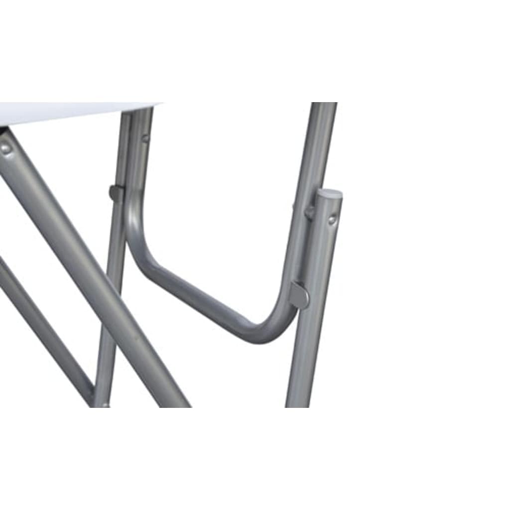 Lot de 4 tables de bistro bar mange debout ronde haute MDF bois blanche pliable