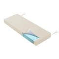 Yijian Home Outdoor Bench Cushion 3.5Inches Memory Foam Waterproof Patio Furniture Bench Cushion Porch Swing Cushion With Handle