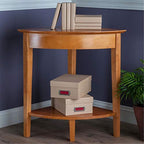 Ergode Studio Home Office Corner Table, Honey
