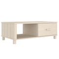 vidaXL Honey Brown Coffee Table HAMAR - Solid Wood Pine - Storage Drawer, Decorative and Functional Home Furnishing Piece, Easy Assembly, 39.4"x21.7"x13.8"