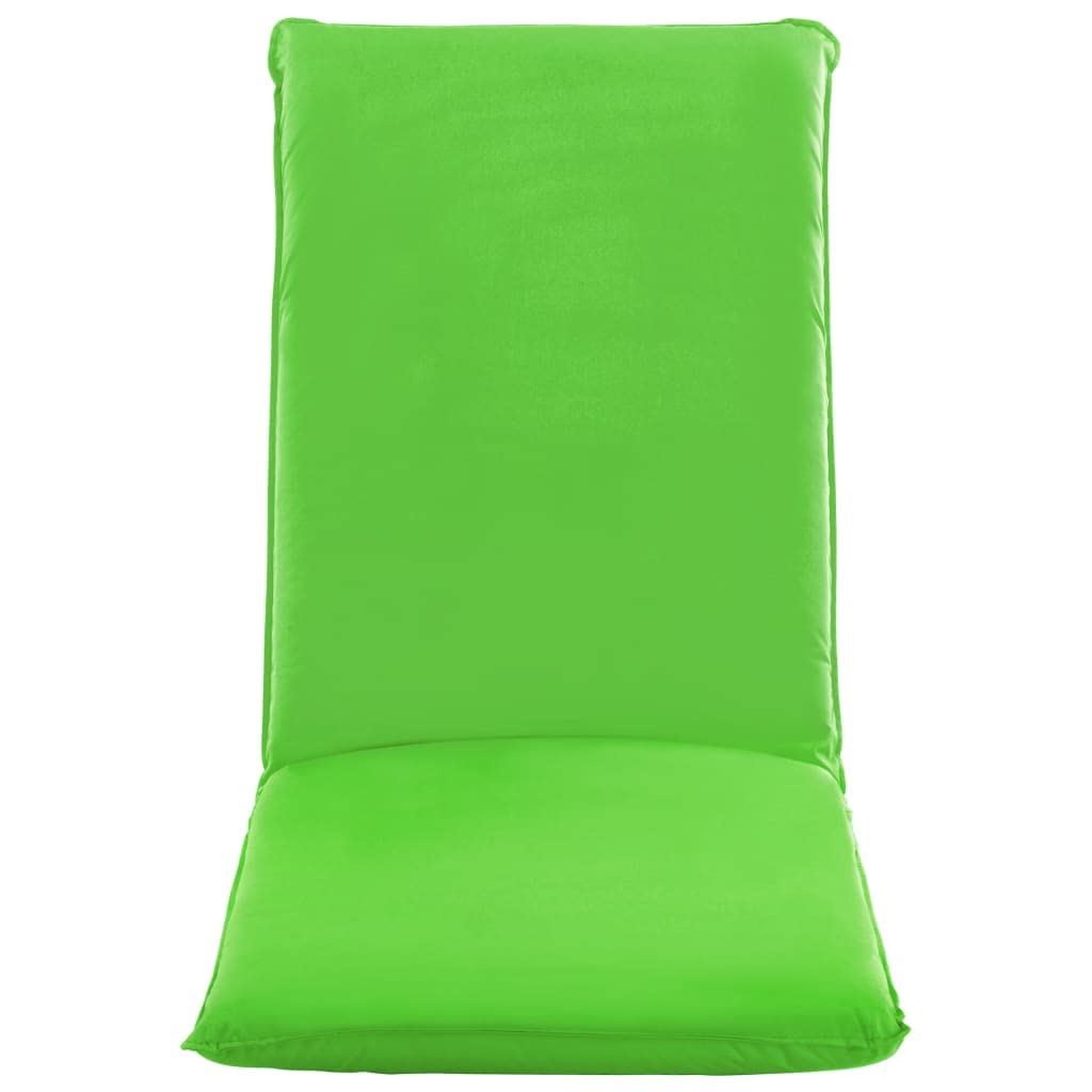 vidaXL Sunlounger, Folding Sunbed, Lounge Chair, Outdoor Chaise Lounge Chair for Camping Beach Poolside Balcony, Modern Style, Oxford Fabric Green