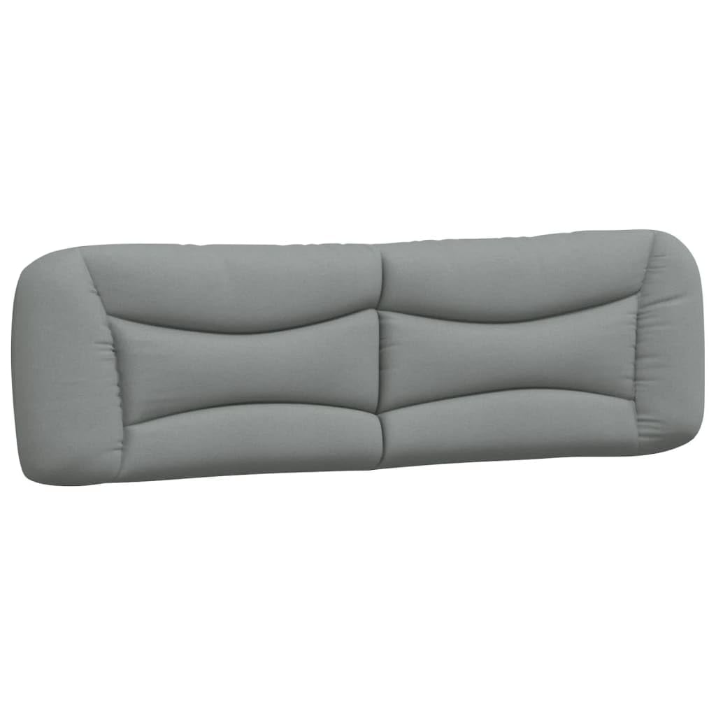 vidaXL Light Gray 72 Hanging Upholstered Headboard Cushion – Breathable Polyester, PP Fiber Filled Comfort, Zipper & Hook-and-Loop Fastener, Versatile Wall Mount