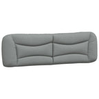 vidaXL Light Gray 72 Hanging Upholstered Headboard Cushion – Breathable Polyester, PP Fiber Filled Comfort, Zipper & Hook-and-Loop Fastener, Versatile Wall Mount