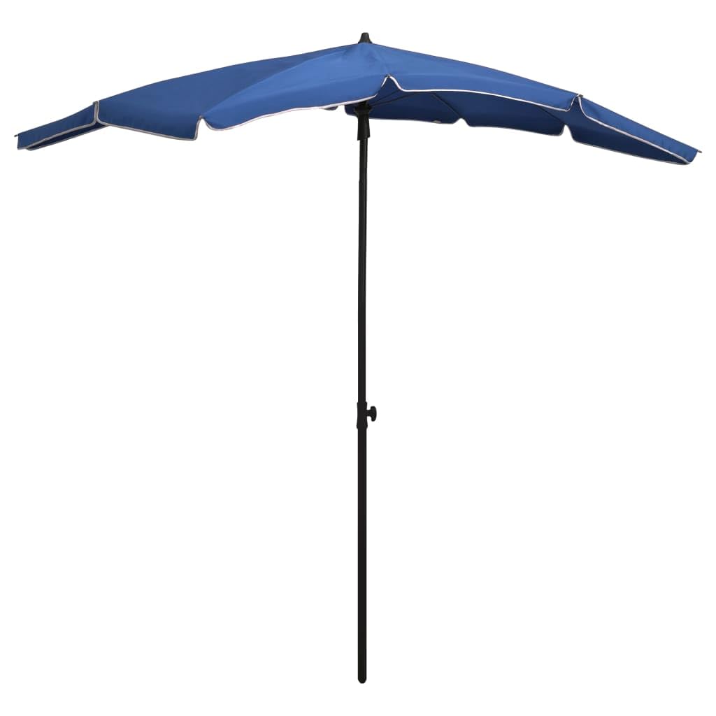 Garden Parasol with Pole 78.7&quot;x51.2&quot; Azure Blue