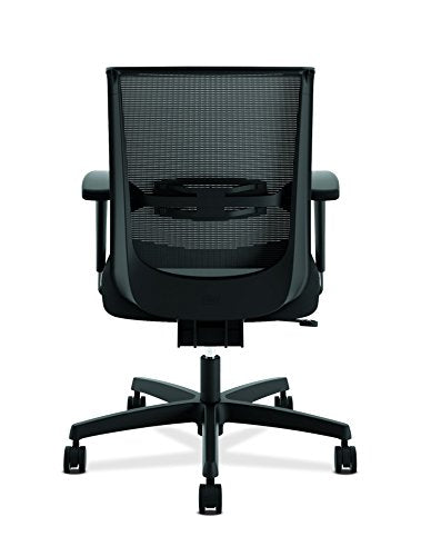 The HON Company HONCMS1AACCF10 HON Convergence Task Computer Chair for Office Desk, Black (HCAT1MM), Mesh Back/Fabric