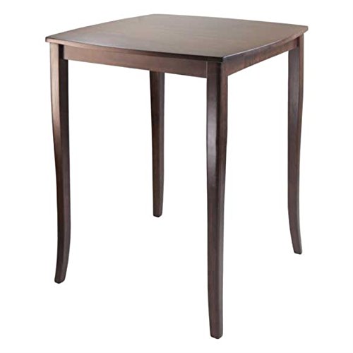 Ergode Exquisite Dining Set | Double Drop Leaf Table | Ladder Back Chairs | Solid Wood | Walnut Finish | (94379-VV)