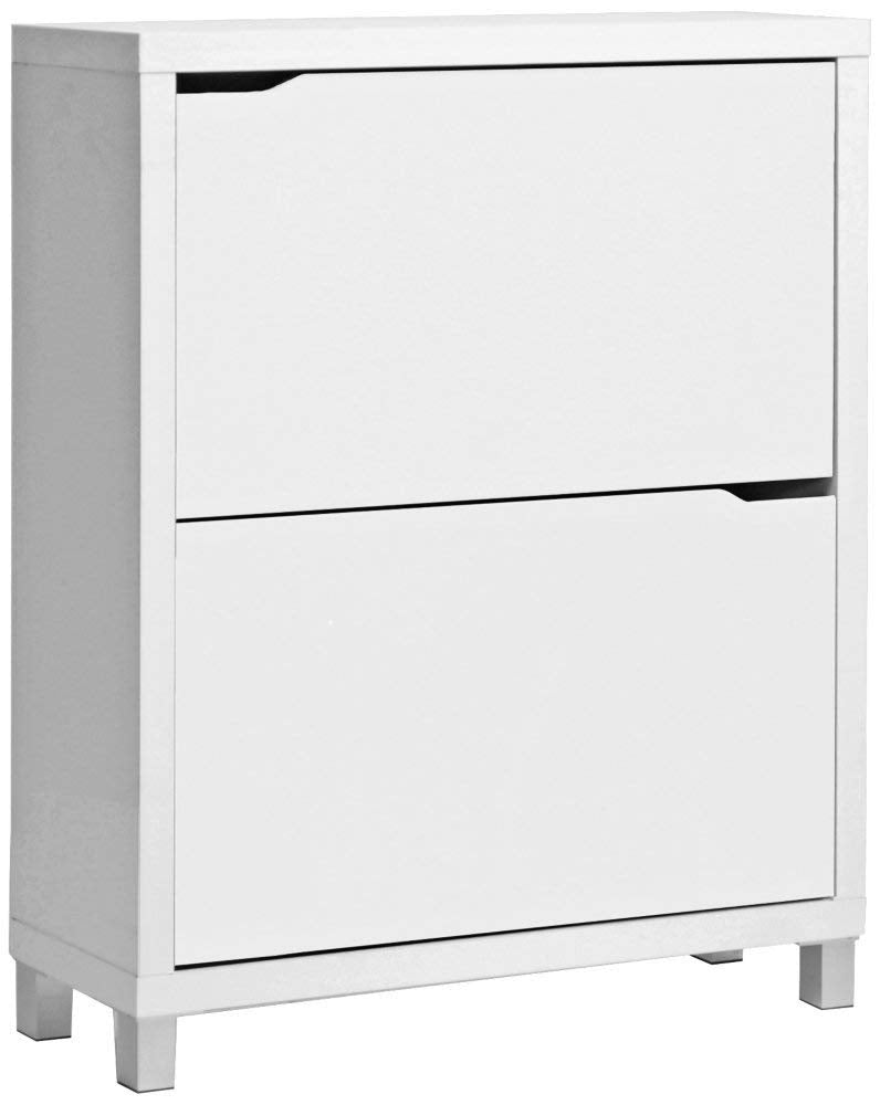 Baxton Studio Simms Shoe Storage Cabinet, White (88-4341-HiT)