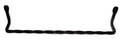 Wrought Iron Towel Bar - 17 Inch -Twisted Hand Made