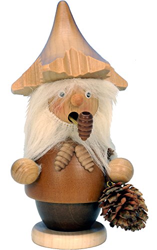 Christian Ulbricht 1-521 Incense Burner-Tree Gnome (Natural) -5.25" H W X 3" D, Brown