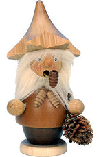 Christian Ulbricht 1-521 Incense Burner-Tree Gnome (Natural) -5.25" H W X 3" D, Brown