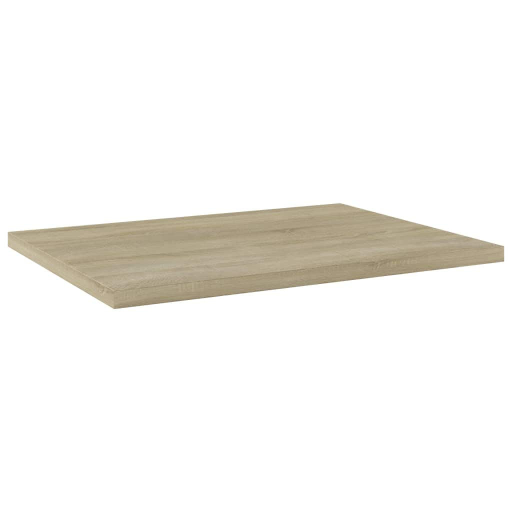 vidaXL Sonoma Oak Bookshelf Boards, Set of 8, Engineered Wood, Easy to Clean, Versatile Use, California Prop 65 Compliant