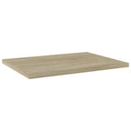 vidaXL Sonoma Oak Bookshelf Boards, Set of 8, Engineered Wood, Easy to Clean, Versatile Use, California Prop 65 Compliant