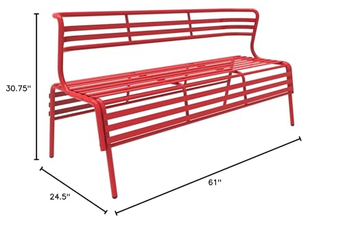 Safco Products 4368RD CoGo Outdoor Bench - Thumbnail 2