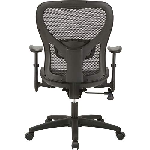 Lorell, Llr83293, Soho Mesh Mid-Back Black Task Chair