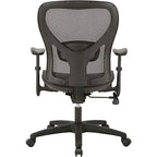 Lorell, Llr83293, Soho Mesh Mid-Back Black Task Chair