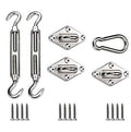 Patio Paradise Heavy Duty Shade Sail Hardware Kit for Square and Rectangle Sun Shade Sail Installation - 6 Inch