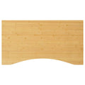 vidaXL Bamboo Desk Top - Natural, Durable, Sturdy with Curved Edges - Ideal for Home Office, Study, Gaming, Painting - Easy to C