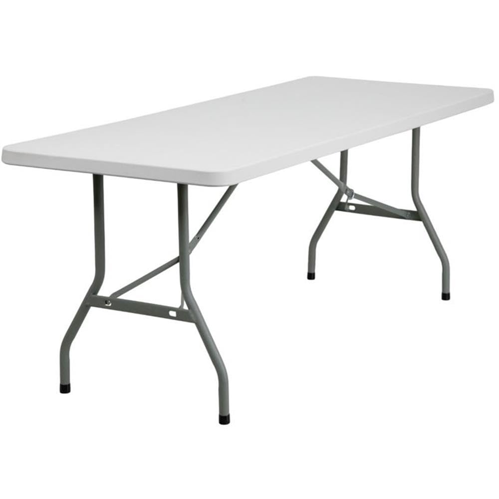 Flash Furniture 6-Foot Granite White Plastic Folding Table