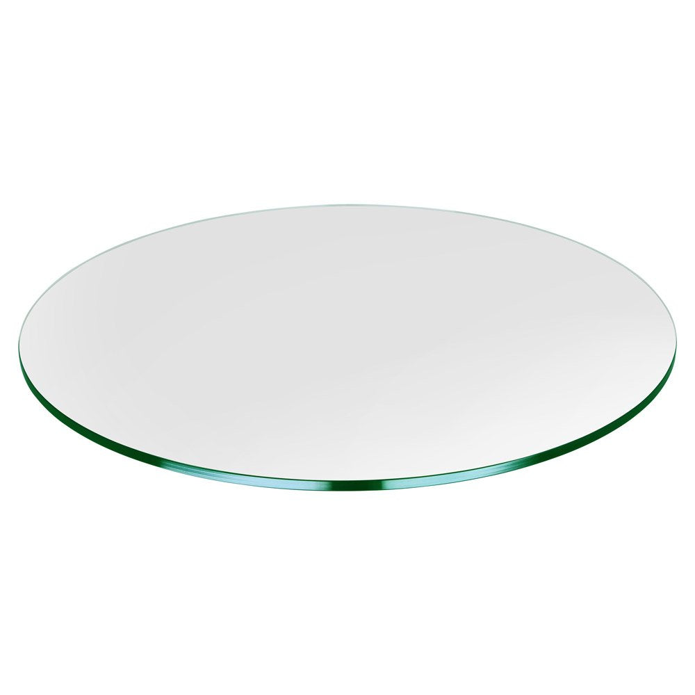 Dulles Glass 20' Round Glass Table Top - Tempered - 3/8' Thick - Flat Polished