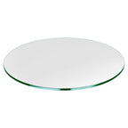 Dulles Glass 18' Round Glass Table Top - Tempered - 1/2' Thick - Flat Polished