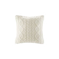 Decorative Knit Throw Pillow Cover Chiristmas Farmhouse Sweater Square Warm Cushion Cover For Couch, Bed, Home Accent Decor (Cre