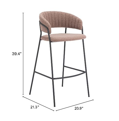 Zuo Josephine Barstool Brown