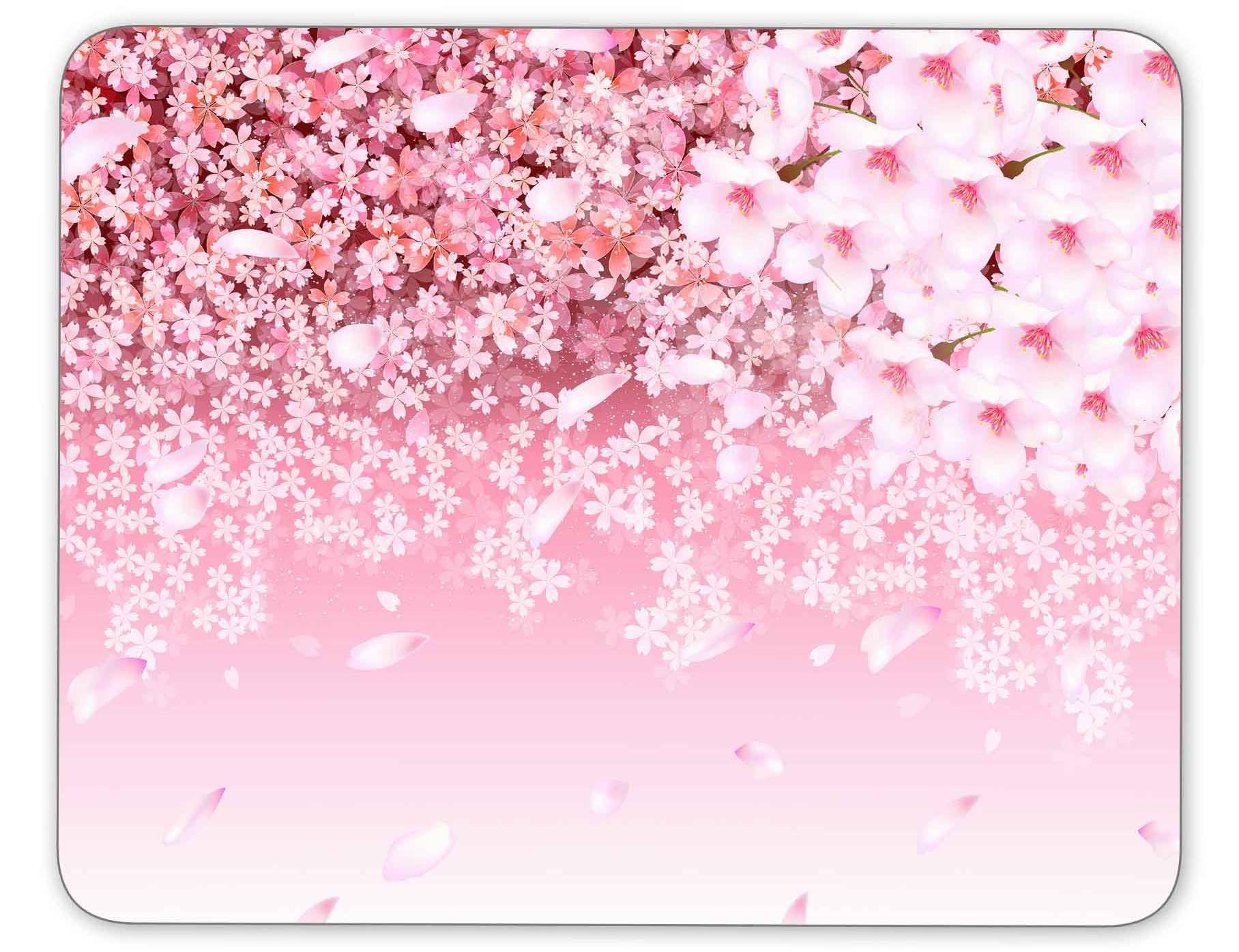 Cherry Blossom Background Mouse Pad-Non-Slip Rubber Mousepad-Applies To Games,Home, School,Office Mouse Pad